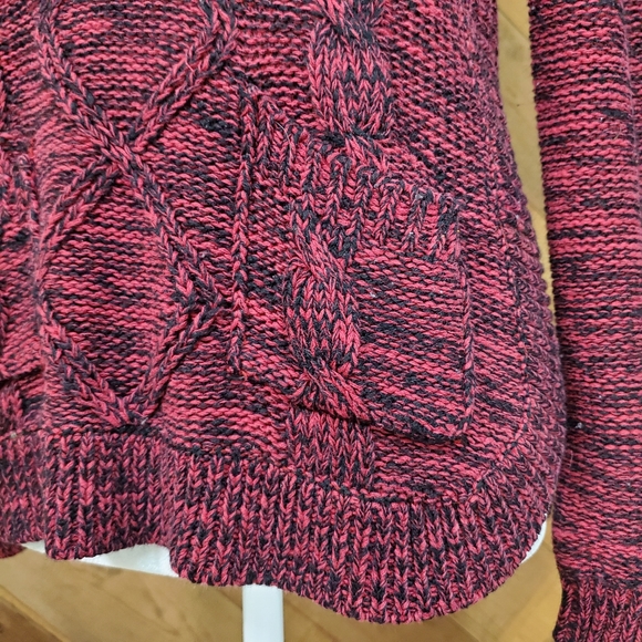 Maurices Knit Sweater with Front Pockets Red - Picture 5 of 12